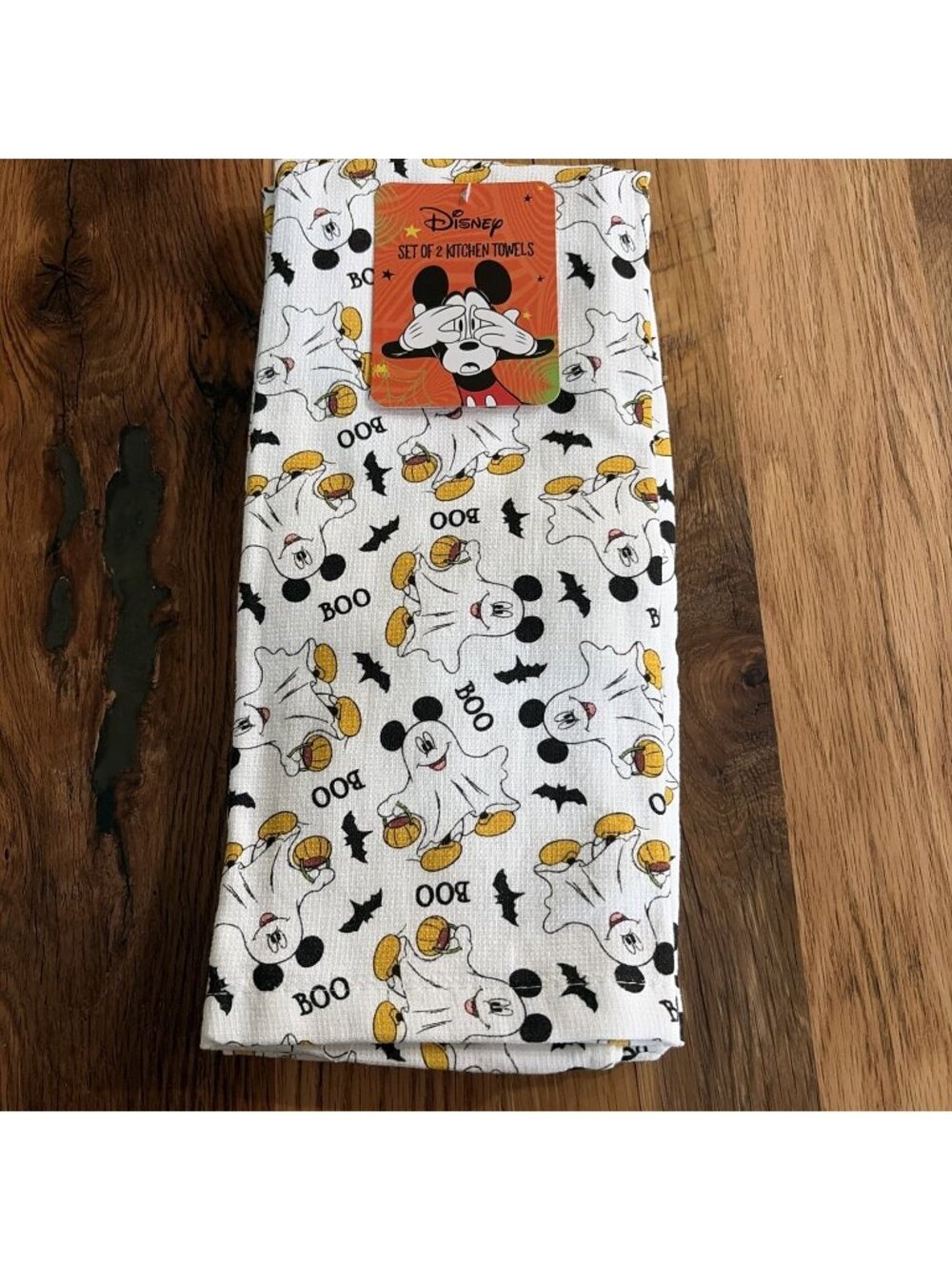 Disney Set Of 2 Kitchen Towels Mikey Ghost Halloween16 In X 26 In